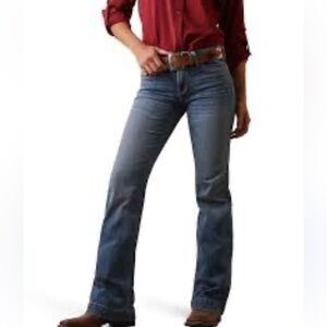 Ariat Women's Wide Leg Jeans - Deep Blue